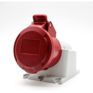 Prise Femelle Industrielle CEE 16A|3 P&ocirc;les + Terre|380V|Etanche IP44|Connecteur Electrique pour Rallonge Electrique,Camping Car|Pour Usage Int&eacute;rieur et Exterieur - Neuf