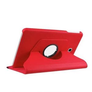 Pour Samsung Galaxy Tab A 9.7 SM-T550 Tablet Case Flip Stand PU Juste de protection en cuir pour T550 P550 P555 T555C Auto Wake Sleep--Red - Neuf