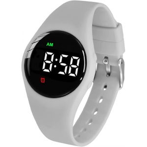 r&eacute;sistant &agrave; l'eau Vibration r&eacute;veil Montre de Charge 15 r&eacute;veil Montre avec &eacute;cran de Verrouillage comme Une Montre d'entra&icirc;nement de Toilette (Purple Square) - Neuf