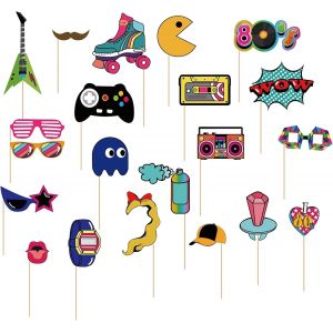 Accessoires Photobooth Anniversaire 35 Pcs Photobooth Avec Cadre Photo Gonflable, D&eacute;corations Anniversaire Homme Femme - Neuf