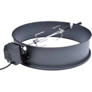Ulteronixshop-BRK-6025 R&ocirc;tissoire &Eacute;lectrique pour Barbecue Weber 57 cm - Tournebroche pour BBQ Weber Kettle - Accessoire pour Barbecue &agrave; Charbon 57 cm - Tourne de Broche - Neuf