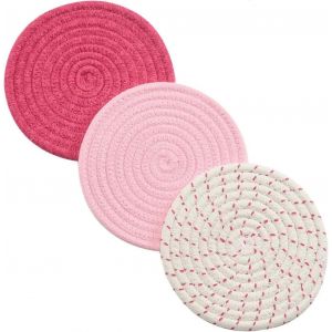 Ensemble de maniques de cuisine dessous de plat ensemble 100 % pur fil de coton tissage Ensemble de porte-casseroles - Neuf