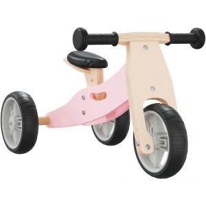 KSFAL-Vélo D'Équilibre Pour Enfants 2 En 1,Jouet D'Équitation Avec Guidon Antidérapant,Tricycle Avec Siège,Trottinette Pour Tout-Petits,Rose - Neuf