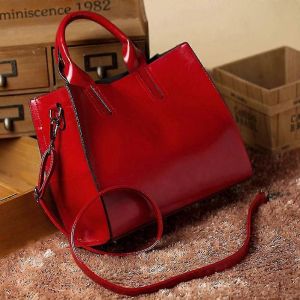 Mode Femmes Cuir Sac À Main Messenger Bandoulière Sacoche Rouge - Neuf