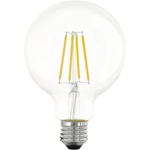 Kalanka-Ampoule Filament Led E27, Lampe Globe Dimmable En &iquest;&iquest;Tapes, &iquest;&iquest;Clairage R&iquest;&iquest;Tro Graduable, 7 Watts (&iquest;&iquest;Quivalent 60 Watts), 806 Lumens, Blanc Chaud, 2700 Kelvin, Ampoule Edison, ? 9,5 Cm - Neuf