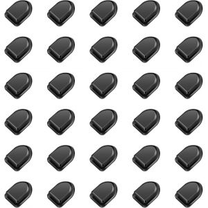 ERYI-Lot De 30 Crochets Adhésifs Invisibles, Crochets Autocollants Noirs, Crochets Noirs Pour Serviettes, Crochets À Vêtements Autocollants, Crochets De Salle De Bain, Crochets Pour Clés De Voiture - Neuf
