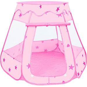 Kal-Tente De Jeu Pour Enfants, 115 X 93cm Piscines À Boules Pliable, Pop Up Cubby House Ball Pit Pool, Toddler Jouets Cadeaux Avec Sac De Rangement (Balles Non Comprises) - Rose - Neuf