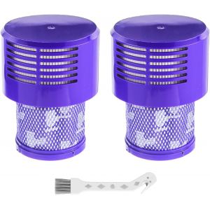 Lot De 2 Filtre Pour Aspirateur Dyson V10 Sv12, Filtre De Rechange Lavable Pour Dyson V10 Cyclone Series, V10 Absolute Animal Motorhead Total Clean, Sv12, Remplace La Pièce V10# 96[SSE7113038] - Neuf