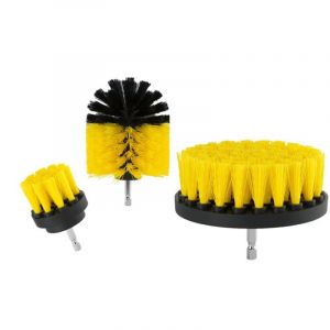 Brosse de nettoyage pour perceuse électrique 3 pièces - Brosse de nettoyage électrique pour nettoyer les salles de bains, les carreaux de piscine, les briques et la céramique (perceuse non incluse) - Neuf