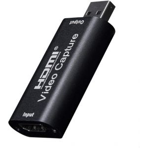USB HDMI vidéo Capture, 1080p Carte de Capture Audio Vidéo, Carte d'Acquisition HDMI vers USB 2.0, pour Streaming vidéo en Direct Enregistrement vidéo - Neuf