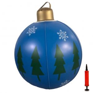 HJLIAN Boules gonflables de Noel de 61 cm, decorations d'exterieur, decorations de jardin gonflables pour jardin - Neuf