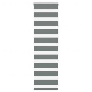 Store zèbre gris foncé largeur du tissu 35,9 cm polyester - Neuf