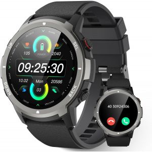 Kal-Montre Connectée Homme Femme Avec Appels Fonction D'appel, 1,39"" Lcd Smartwatch, Ip68 Montre Connecter Pour Homme Alertes D'information, Oxymètre, Moniteur Fréquence Cardiaque Pour Android Ios - Neuf