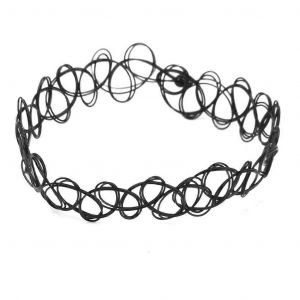 Tatouage Vintage Noir &Eacute;lastique Stretch Bracelet Cheville Retro Henn&eacute; - Neuf