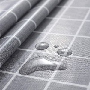 Rustique Plus de modèles imperméable PVC Nappe de Table Rectangulaire Résistant à l'huile Table Tissu(Gris,140_x_180_cm) - Neuf