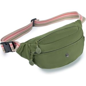 KALANKA-Sac de Poitrine Femme Sac Banane Femme Bandoulière Nylon Sacoche Femme Crossbody Bag pour Voyage, Shopping, Sports - Neuf