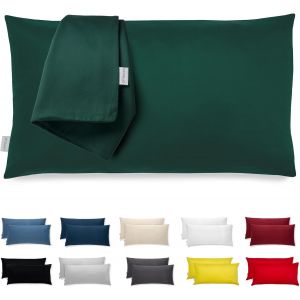 Cauc-Taie D'oreiller 40x70 Microfibre Premium Lot De 2 Housse Coussin Pour Coussins Canap&eacute;/Lit Tissu Super Doux Resistant Et Lavable Hypoallerg&eacute;nique Anti-Acariens Avec Fermeture &Eacute;clair Invisible - Neuf