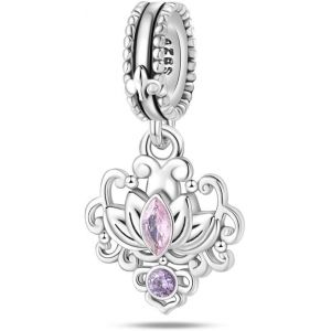 Eryi-Femmes Charms 925 Charms En Argent Sterling Avec Des Perles De Fleurs,Compatible Avec Les Charms Européens Pour Les Femmes Filles Bracelets Pandora - Neuf