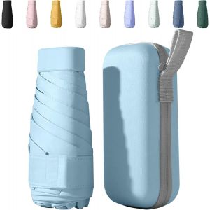 Mini Parapluie Pliant, Parapluie Anti Uv, Parapluie De Voyage, Parapluie De Poche Petit Parapluie Portable Compact Pour Hommes Et Femmes - Neuf