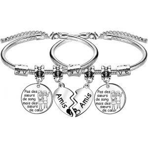 Eryi-Bracelets Cadeau Noel Amie Bracelets Pour Amitié Cadeau Meilleure Amie Cadeau Amie Anniversaire Bracelet Amie Bracelet Pour Amie Meilleure Amie Cadeau Cadeau Femme Amie Bracelet Femme - Neuf