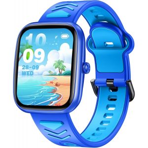 Montre Connectée Pour Enfant Fille Garcon: Smart Watch Avec Appel Bluetooth Tracker D'activité Bracelet Intelligent Avec Podometre Moniteur Sommeil Réveil Au Poignet Smartwatch Compatible Android Ios - Neuf