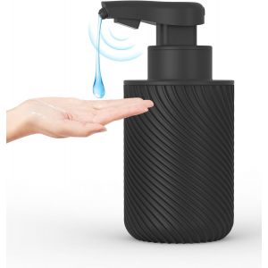 Distributeur Savon Automatique Avec Capteur Infrarouge, Sans Contact Distributeur De Savon Automatique Rechargeable Par Usb, Distributeur Savon Avec Étiquette Étanche, Noir, 300 Ml[APP8810263] - Neuf