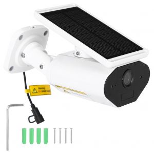 Camera de surveillance a energie solaire WiFi 1080P, sans fil, etanche, a economie d'energie - Neuf