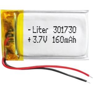 Mdy-Batterie 301730 Lipo 3.7v 160mah 0.592wh 1s 5c Liter Energy Battery Pour L'électronique Rechargeable Téléphone Portable Smartwatch Gps - Ne Convient Pas À La Radiocommande 32x17x3mm (160mah|30173 - Neuf