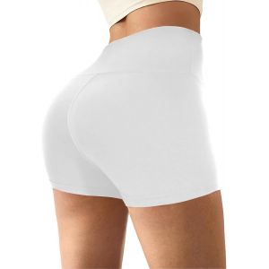 Taille Haute Pour Short Femme Sport, Mini Cycliste Femme Stretchy Pour Gym Cyclisme Fitness Yoga Sport Course - Neuf