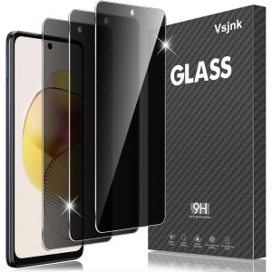 LORANKA-Verre tremp&eacute; Compatible avec Motorola Moto G73 Protection D'&eacute;cran Anti-Espion, 3 Pi&egrave;ces protector HD Vitre 9H Duret&eacute; Glass Anti-Rayures pour Motorola Moto G73 - Neuf