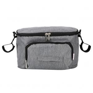 Sac A Dos Impermeable Grande Capacite Pour Poussette De Bebe, Sac Multifonction Pour Maman Et Bebe (Gris) - Neuf