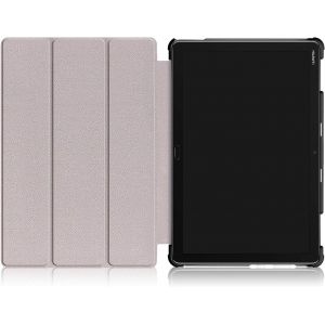 Slim Fit Pu Cuir &Eacute;tui Housse Coque Avec Support Ultra-Mince Et L&eacute;ger Et La Fonction Sommeil/R&eacute;veil Automatique Pour Huawei Mediapad M5 Lite 10 10.1 Pouces[Coq9126520] - Neuf