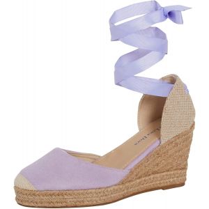Womens Espadrille Wedge Sandals Strappy Hessian Wedges Ankle Wrap Tie Leg Straps - Neuf