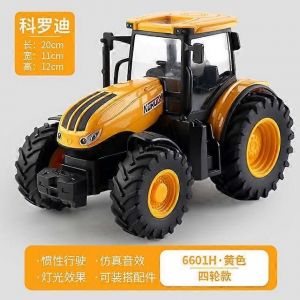 Children's Farmer Car Farm Tractor Inertia Toy Car Model Transport Trailer Engineering Vehicle-roue étroite- - Neuf