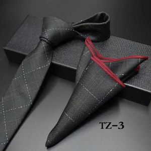 Nouveau Floral Paisley Hommes Cravate Décontractée Ensemble Marine Rouge 6 Cm Maigre Polyester Cravate Poche Carré Costume Affaires Fête De Mariage Mince Cravate--3 - Neuf