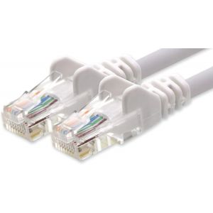 C&acirc;ble R&eacute;seau Cat6 Cat 6-1X 1M - Rj45 Ethernet Lan Dsl Routeur Modem - Blanc - Neuf