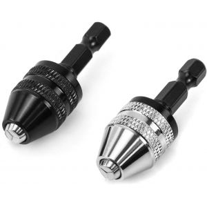 Mandrin tournevis électrique,1/4 ""Hexagonal Mandrin automatique jusqu'à 6.5 mm,2 pièces - Neuf