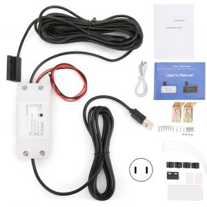 Ouvre-porte de garage intelligent DC5V 1A, telecommande avec application WiFi et cable USB pour commande vocale Tuya pour Google Home, prise US 100-240V - Neuf
