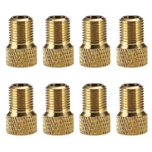 Lot De 8 Adaptateurs De Valve Presta Pour V&eacute;lo : Durables, &Eacute;tanches, Faciles &Agrave; Installer, Compatibles Avec Les Pompes Schrader, Design Compact - Neuf