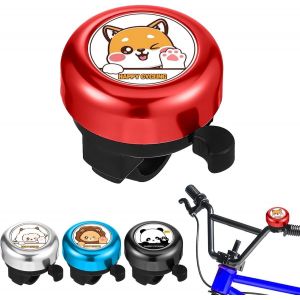 Kal-Sonnette De Vélo Pour Enfant - Sonnette De Vélo Pour Fille/Garçon - Avec 1 Autocollant Dans Différents Motifs - Vélo D'enfant, Vélo D'enfant - Vtt - Neuf