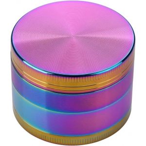 Moulin &Agrave; &Eacute;pices Et Herbes Arc-En-Ciel,Lot De 4,Broyeur En Pierre Pour &Eacute;pices,Grains De Caf&eacute;,Noix (Le Rainbow,76) - Neuf