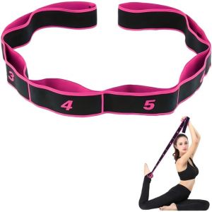 Elastic Band,Elastic Band 8 Levels Of Strength,Resistance Band Elastic Band,Elastic Exercise Bands For Exercise Training Durable Sport For Yoga,Rosa - Neuf