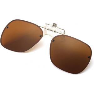 Clip Solaire Pour Lunettes De Vue, Clip Lunettes De Soleil Polarisées Pour Femme Homme Lunettes De Soleil Flip Up Anti Reflet Uv400, 56mm - Neuf