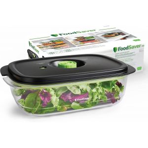 Bo&icirc;te Alimentaire De Conservation Et Marinade | 2,3 Litres | Bo&icirc;te Alimentaire Herm&eacute;tique Sans Bpa | Anti-Fuite | Va Au Lave-Vaisselle, Transparent / Noir - Neuf