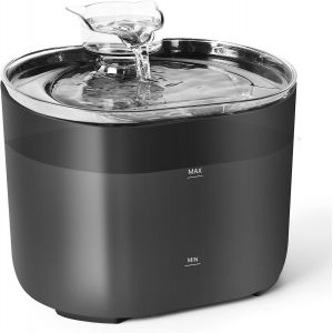 Fontaine A Eau Chat, Fontaine &Agrave; Eau Pour Chat 2,2l, Super Silent Fontaine, Fontaine Pour Chats D'int&eacute;rieur - Pour Plusieurs Animaux Domestiques - Noir - Neuf