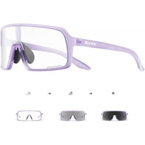 Lunette De Cyclisme Photochromique Homme Femme Lunette V&eacute;lo Route Tr90 Cadre Lunette Vtt Transparente Lunette Cycliste Anti-Uv400 Lunette De Soleil Sport Running Conduite Course[Z2036] - Neuf
