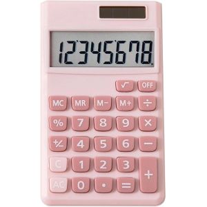 Mini calculatrices, Calculatrice de Poche, Batterie Solaire &agrave; 8 Chiffres, Calculatrice de Bureau pour Le Bureau, la Maison et l'&eacute;cole | Calculatrice Simple &agrave; Fonction Standard, Petit-Bleu - Neuf