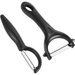 Mevronisshop-Plucheur Universel, Econome Legumes Inox Eplucheur Legumes Manuel Eplucheur Pomme De Terre Poign&eacute;e Ergonomique, Couteau Eplucheur Cuisine Avec Lame Tranchante Pour L&eacute;gumes Fruits - Neuf