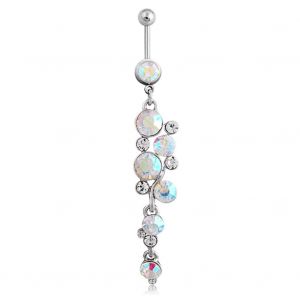 Piercing De Nombril Hypoallergenique Avec Pendentif En Strass Tendance, Accessoire De Danse - Neuf