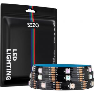 KALANKA-WS2815 Ruban Lumineuse LED (WS2812B améliorée) 1M 30 LEDs/M Couleur de rêve Adressable Individuellement RGB 5050SMD Double Signal WS2813 Bande Lumineuse LED Flexible IP30 Non étanche DC12V - Neuf